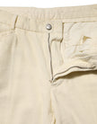 Beige Corduroy Cotton Straight Men Trouser Pants