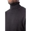 Black Cotton Turtleneck