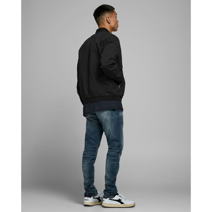 Black Polyester Jackets & Coat