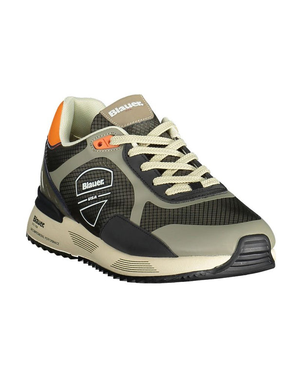 Green Polyester Sneaker