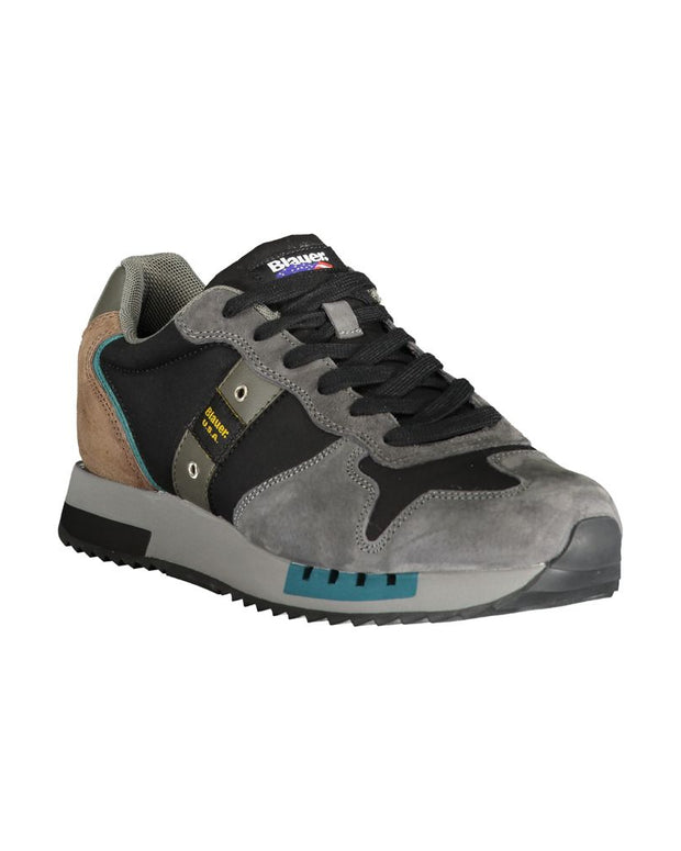 Gray Polyester Sneaker