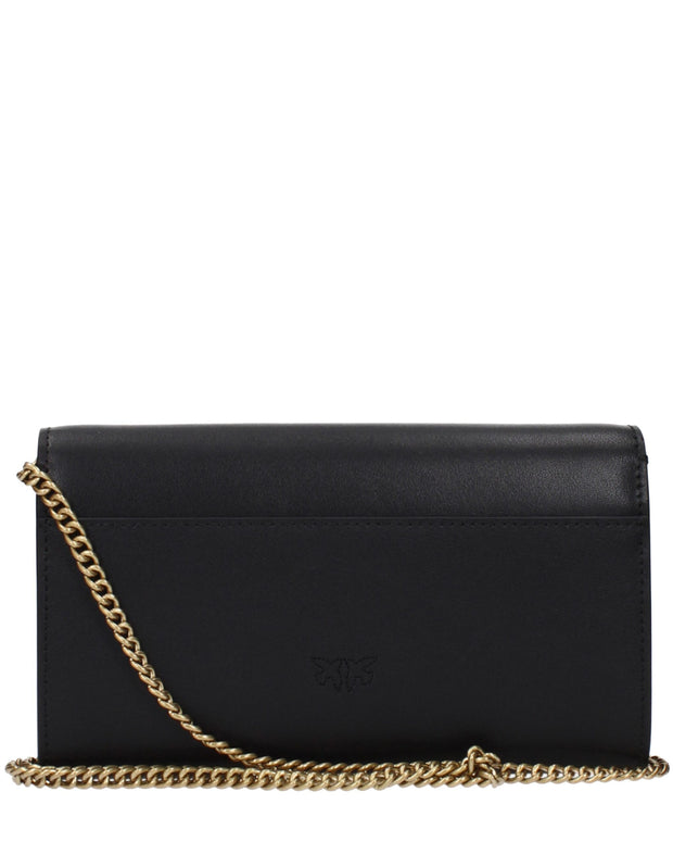 Black Leather Clutch Bags