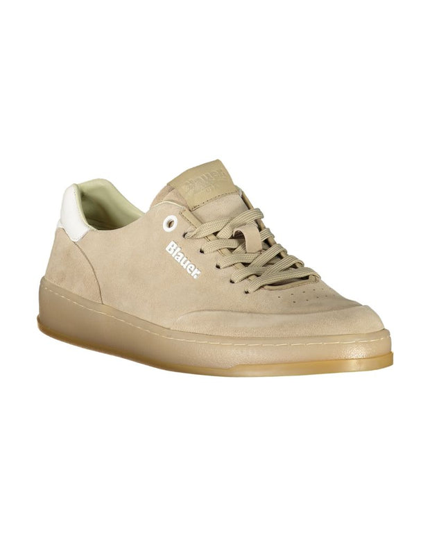 Beige Polyester Sneaker