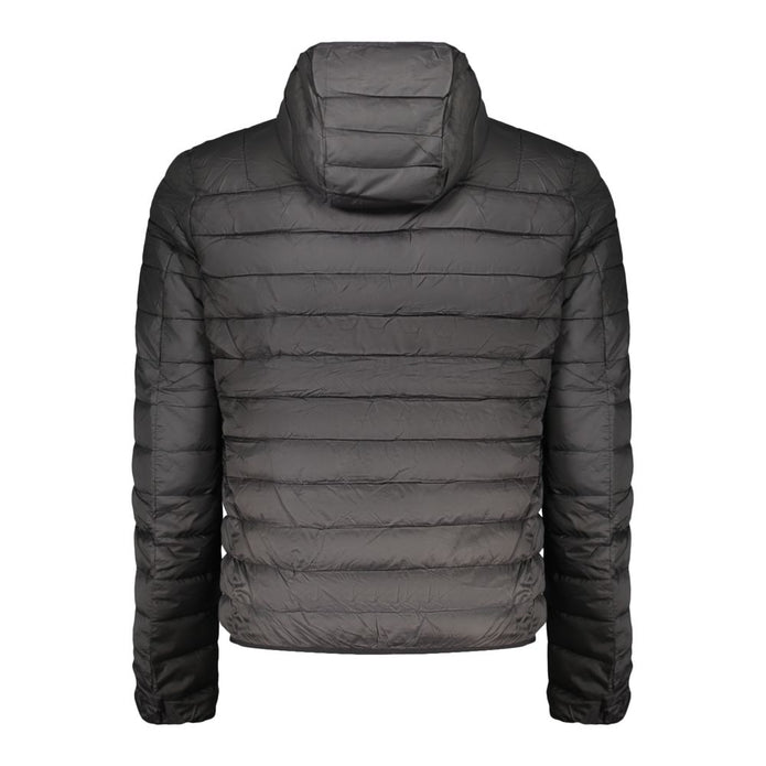 Black Polyester Men's Jacket