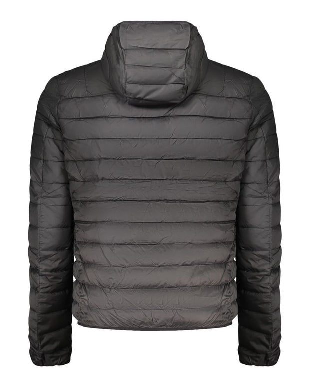 Black Polyester Men's Jacket