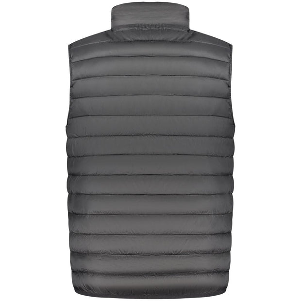 Black Polyester Men Jacket