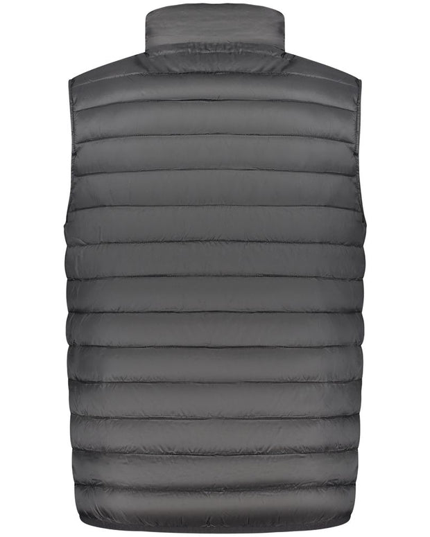 Black Polyester Men Jacket