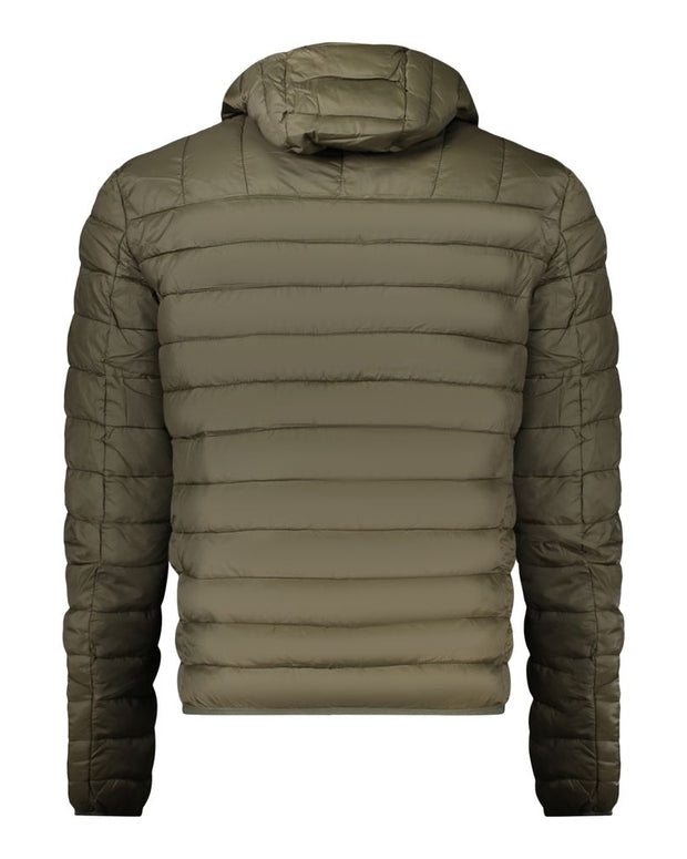 Green Polyester Men Jacket