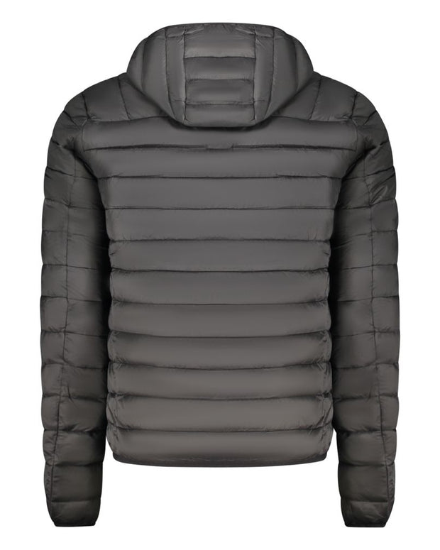 Black Polyester Men's Jacket