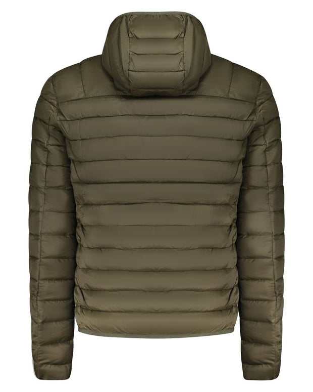 Green Polyester Men Jacket