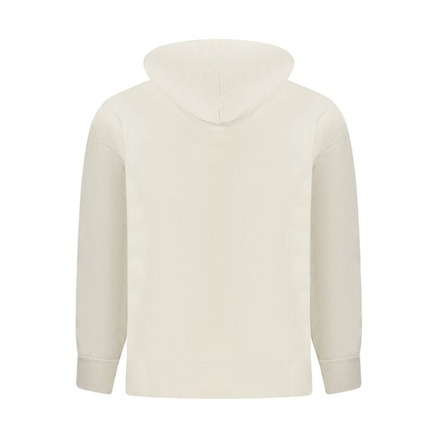 Beige Cotton Men Sweater