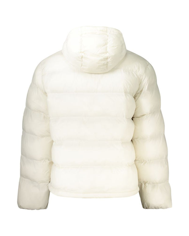 White Polyamide Men's Jacket