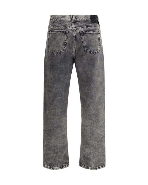 Five-pocket Jeans with mini studs