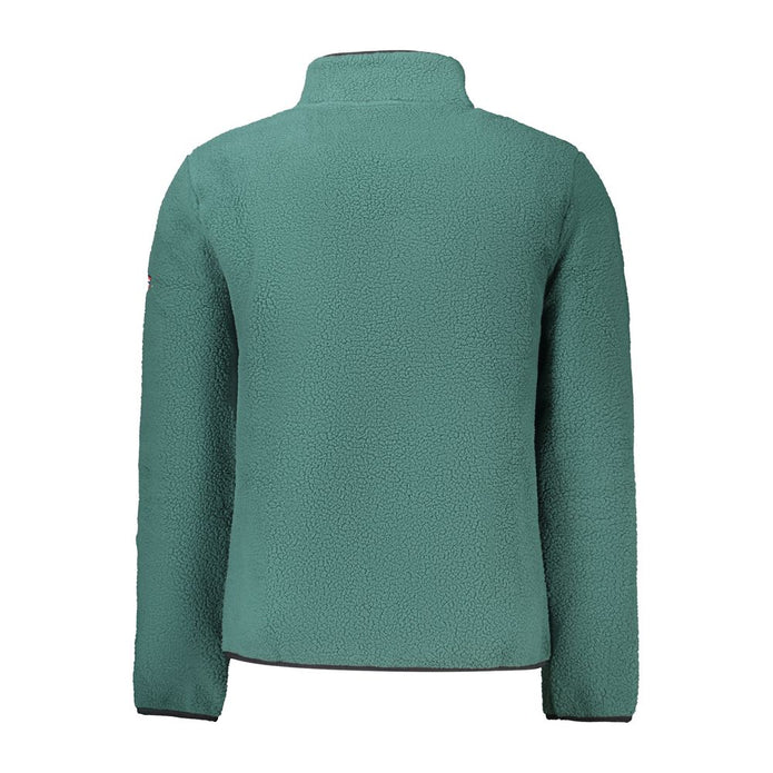 Green Polyester Men Sweater