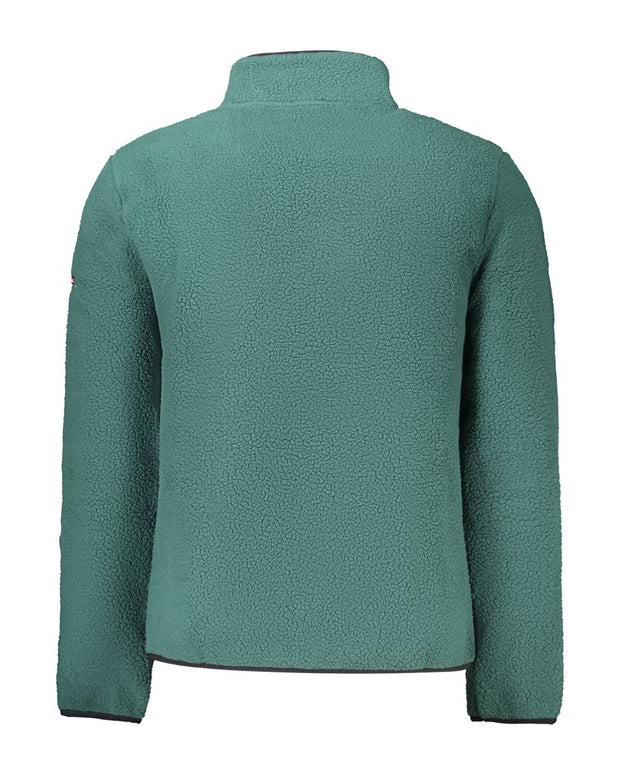 Green Polyester Men Sweater