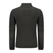 Black Polyester Men Sweater