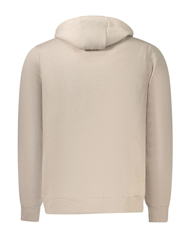 Beige Cotton Men Sweater