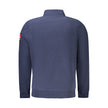 Blue Polyester Men Sweater