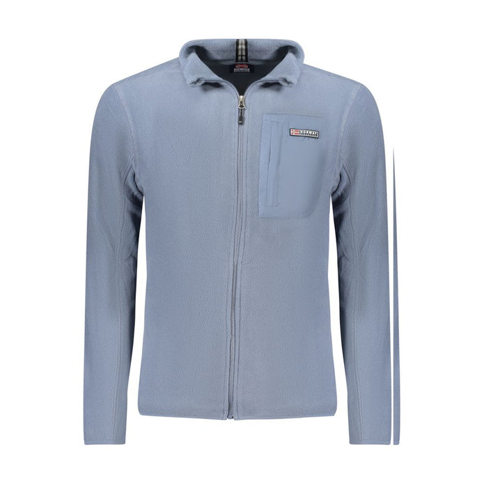 Blue Polyester Men Sweater