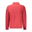Red Polyester Men Sweater