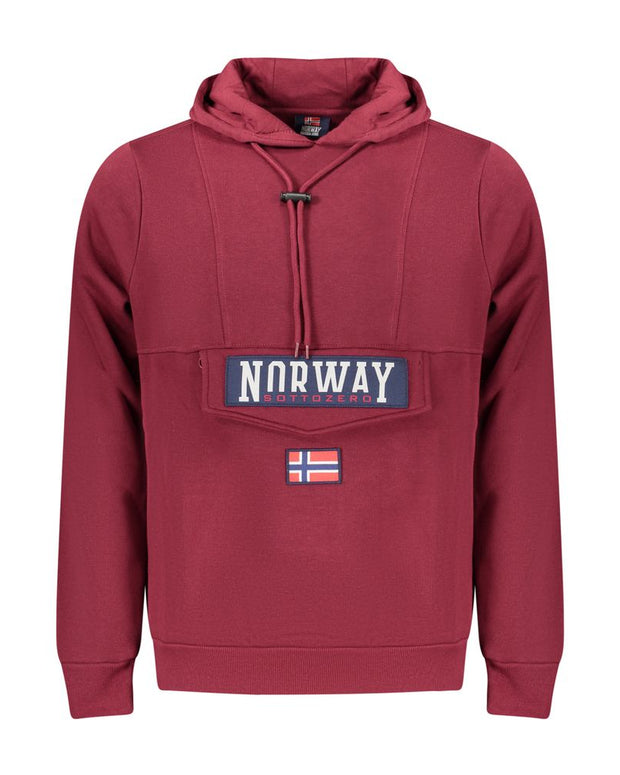 Purple Cotton Men Sweater