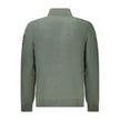 Green Polyester Men Sweater