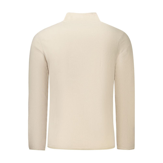 Beige Polyester Men Sweater