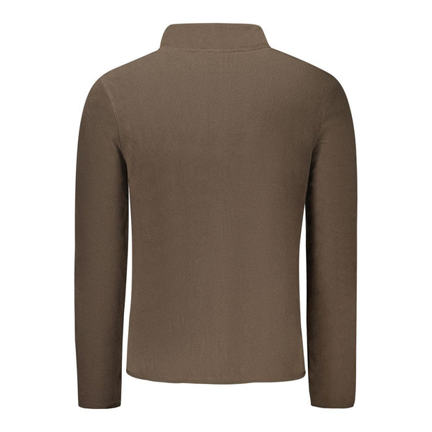 Brown Polyester Men Sweater