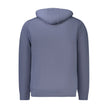 Blue Cotton Men's Hooded Sweater