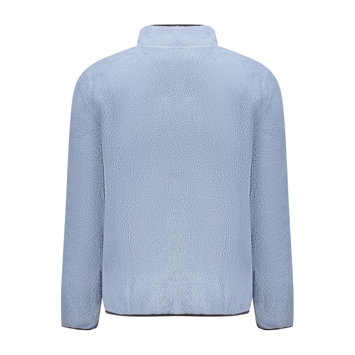 Blue Polyester Men Sweater