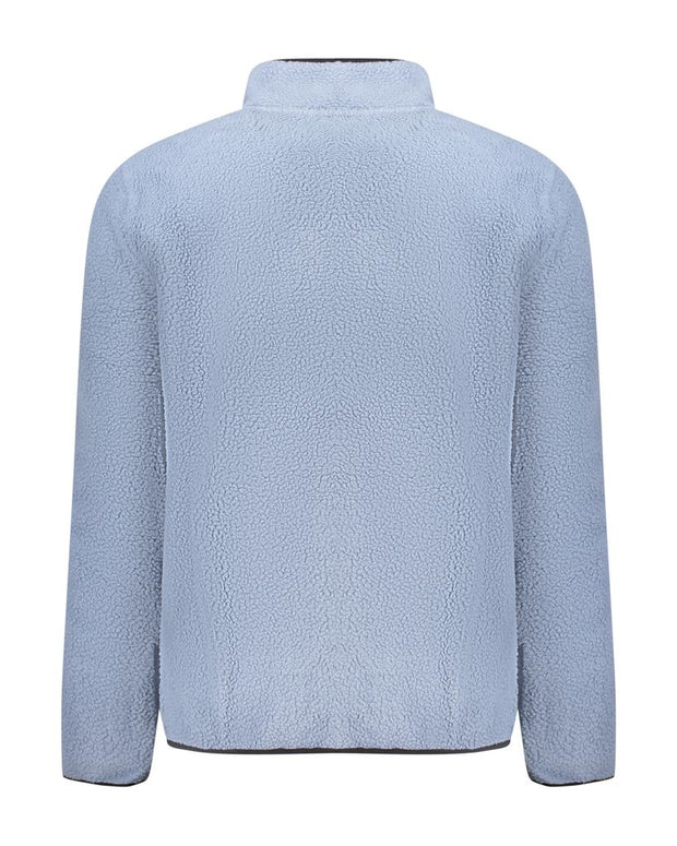Blue Polyester Men Sweater
