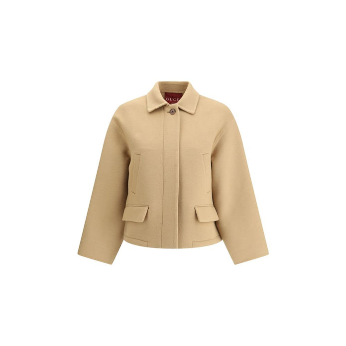 Beige Wool Clothing