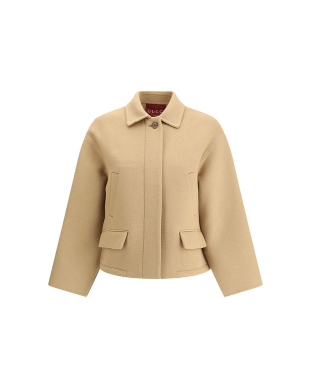 Beige Wool Clothing
