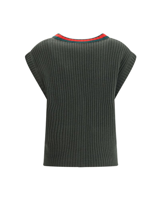 Wool Cardigan Vest