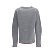 Ribbed Knit Wool Cardigan