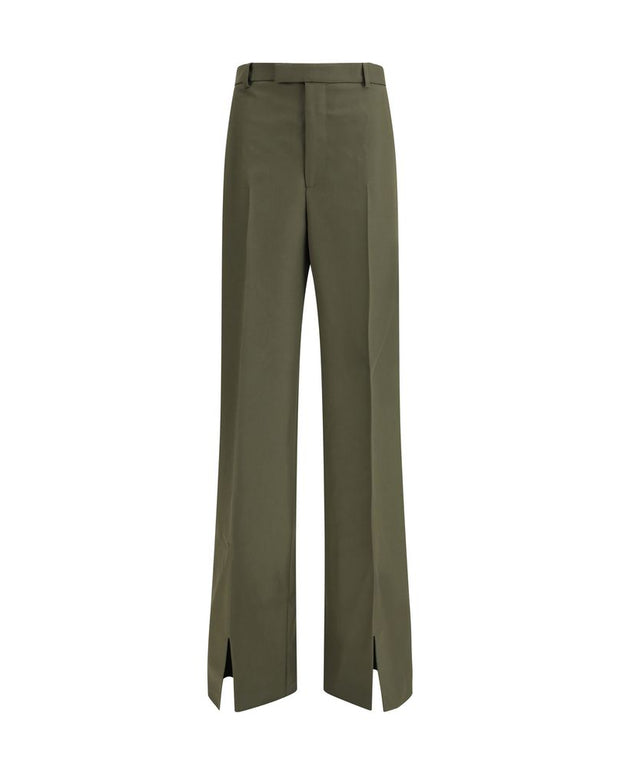 Green Wool Pants