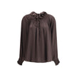 Geometric Silk Blouse