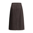 Sunflower Pleated Silk Skirt