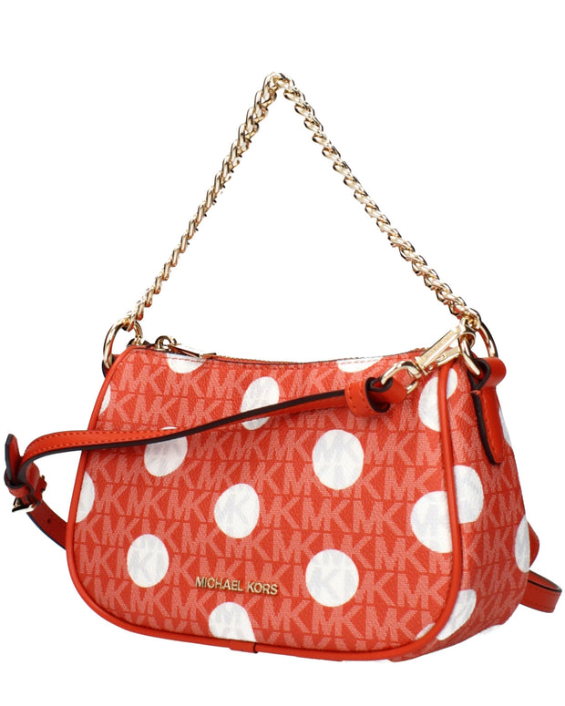 Red Fabric Handbag
