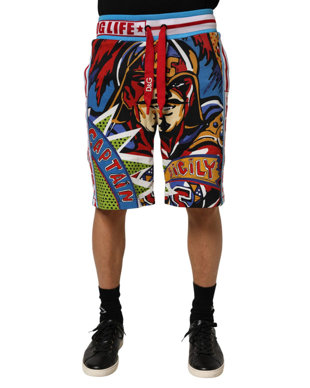 Multicolor Captain Sicily Men Bermuda Shorts