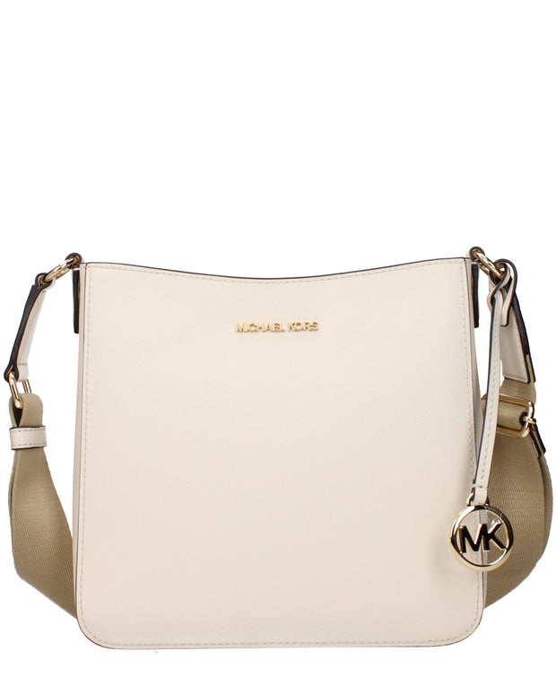 Beige Leather Shoulder Bag