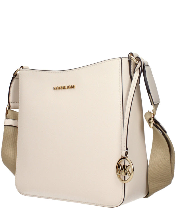 Beige Leather Shoulder Bags