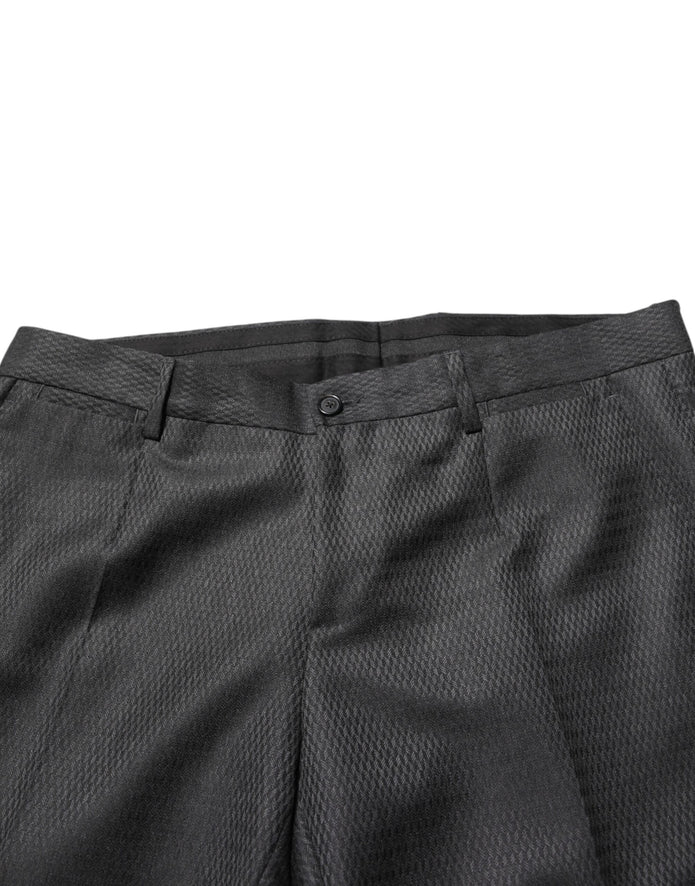 Black Wool Formal Dress Men Trouser Pants