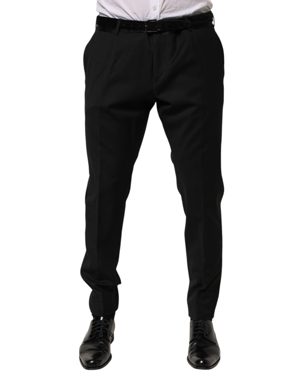 Black Wool Formal Dress Men Trouser Pants
