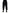 Black Cotton Blend Drawstring Jogger Jogger Pants