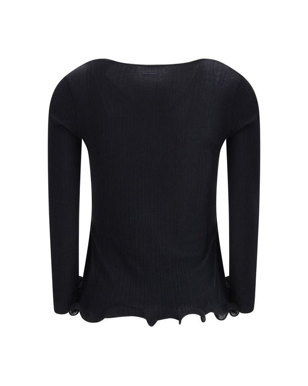 Long-sleeved Virgin Wool top