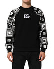 Black D&G Monogram Cotton Sweatshirt Sweater