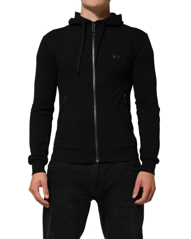 Sweater Black Cotton Hooded Men Sweatshirt Sweater