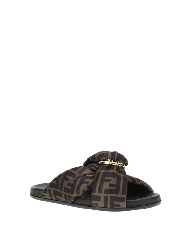 Satin Slide Sandals