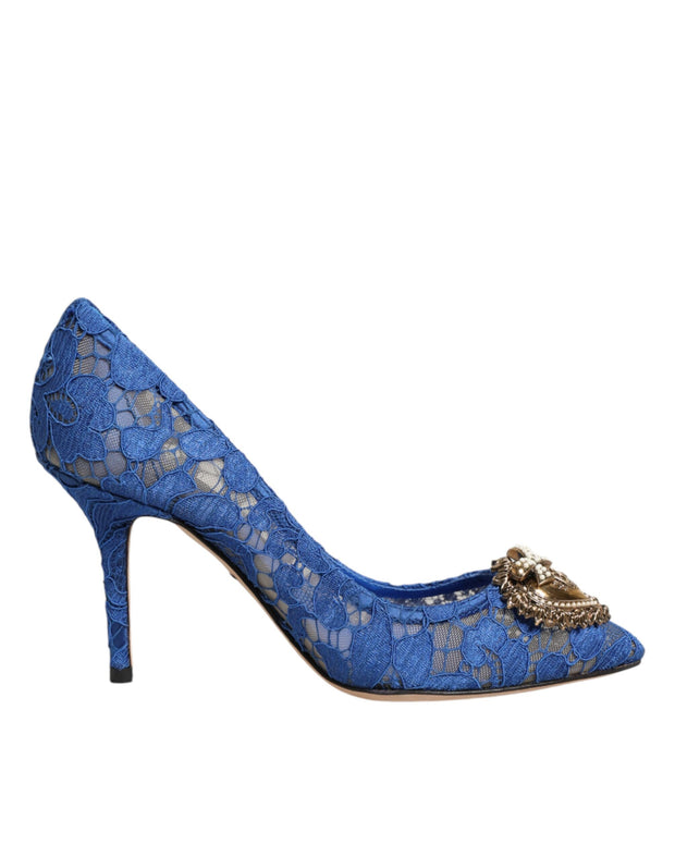 Blue Taormina Lace DEVOTION Pumps Shoes \